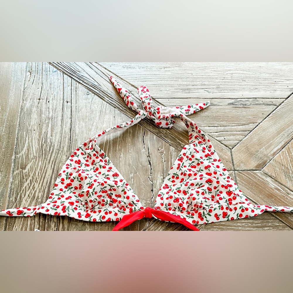 Shoshanna Red and White Bikini Swimwear